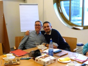 Michele Wegner und Frank Redies zur BIB-Sitzung 2014 in Berlin 